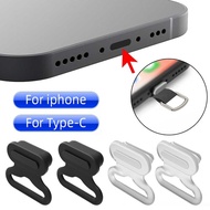 โทรศัพท์มือถือ Lanyard Patch Anti-Lost Dust Plug IOS Type C ชาร์จพอร์ต Dustplugs ใช้งานร่วมกับ Apple Lightning Port iPhone 14 13 12 Pro Samsung Xiaomi