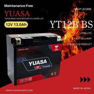YT12B-BS BT12B MONFA YUASA BATTERY YAMAHA FZ6 XJ6 VMAX / KAWASAKI ZX1000 ZX10R / DUCATI MONSTER 696