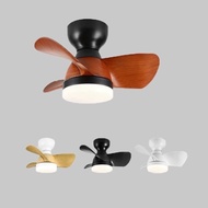 Ceiling Fan With Light Mini Ceiling Fan With LED Light And Inverter For Bathrooms 22-inch Quiet Dimm