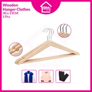 [GMRACK] HANGER KAYU GRAE A HANGER JAPAN MUJI STYLE HANGER WOODEN HANGER CLOTHE HANGER BAJU KAYU 1PC