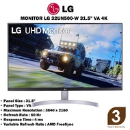 MONITOR (จอมอนิเตอร์) LG 32UN500-W 31.5 VA 4K SPEAKER HDR FREESYNC ประกัน 3ปี