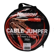 Krisbow 200A Car Battery Jumper Cable Jh -Jc-0371 2.6 Mtr