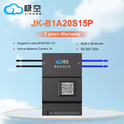 JIKONG Jk Bms Active Balance Bms B1A20S15P 8S 12S 13S 14S 16S 17S 20S 24S Smart Bms 150A Lifepo4 Li-