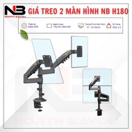 Arm / Mount for Two Computer Monitors NB H180 17 - 27 Inch - Genuine North Bayou Product