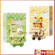Selling Cars,Trendy Catering Cart Building Blocks Toys Children's Gifts K448~K453
