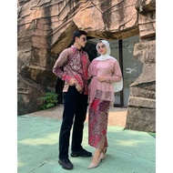 KEMEJA Albatik- ADIVA SELSA COUPLE SET (shirt, skirt free shawl and women's kebaya)