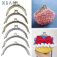 XIANSTORE Purse Clasp Frame, Vintage Bag Hardware Purse Frame Kiss Clasp, Mini Metal Purse Frame DIY