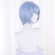 Hee Evangelion Evangelion EVA Aya Polly cos Wig Blue Short Hair cosplay