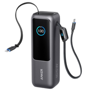 ANKER A1695 行動電源 25000mAh 165W 自帶伸縮線 黑灰色
