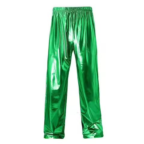 Green Mens Shiny Trousers, Fashion Casual Pants, Gold Red Blue Silver Available, Size S,M,L,XL,XXL,3