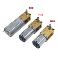 Micro Mini N20/N30/050 All-Metal Worm Gear Motor - DC 12V Slow Speed 4-762rpm High Torque Self-Locki