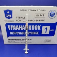 [Spa] Combo of 10 syringes, needles 1ml/3ml/5ml/10ml VINAHANKOOK fitted with meso needle tip 34G 32G