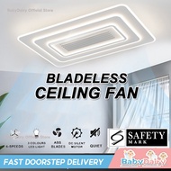 BabyDiary  Bladeless Ceiling Fan LED Air Purifier Anti-flash Inverter DC Motor Ceiling Fan 6-speed Silent Fan Adjustable Light