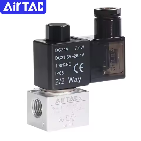 Airtac 3V2-06 3V2-08-NO 3V2-08-NC 1/4" 3V208 3/2 Way Normal Close Pneumatic Parts Solenoid Valve