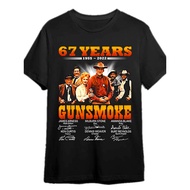 Gunsmoke 68th Anniversary 1955-2023 Signature T-shirt Fun men's short sleeve graphic T-shirt