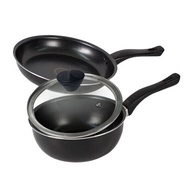 Germany Osbel Frying Pan Wok Pan Glass Lid Set 20cm Frying Pan + 20cm Wok Lid / Warehouse