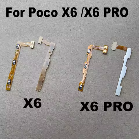 For Xiaomi Poco X6 Pro 5G Power On Off Volume Button Key Power Flex Cable Flex Cable Replacement