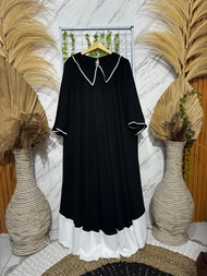 Laura Dress gamis terbaru 2024 simpel polos elegan dan modis baju pesta mewah ukuran jumbo