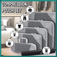 6 Piece Set of Travel Storage Bags Compress Luggage Storage Bags Compression Packing Cube Packing Fi