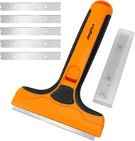Wide Razor Blade Scraper Tool – 4" Scraper Tool with 15 Extra Replacement SK5 BladesGlass Cleaner fo