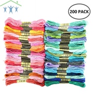 Colorful Embroidery Floss 200 Skeins Cross Stitch Threads for Cross Stitch Hand Embroidery String Art SHOPTKC0519