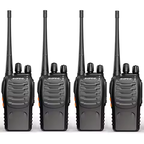 4 Pcs/Set Original Baofeng BF888S Walkie Talkie BF-888s 5W 16CH UHF 400-470MHz BF 888S Walkie-talkie