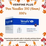 VERIFINE PLUS INSULIN PEN NEEDLE 31G (6MM) - BLUE 100'S