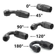 AN4 AN6 AN8 AN10 AN12 Oil Fitting Adaptor 0 45 90 120 180 Degree Oil/Fuel/Swivel hose fittings(Swive