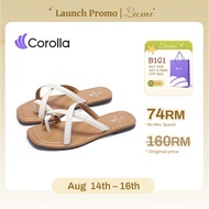 【READYSTOCK】Corolla LUMI Women Summer Flat Sandals Lightweight Soft Comfortable Shoes