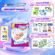Tã dán Bobby siêu thấm - khô thoáng S80