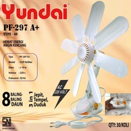 YUNDAI 40 WATT 8-Blade Clamp-On Fan Clamp-On Fan/ PF-297A Clamp-On Fan/