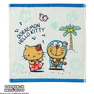 哆啦 A 夢 x Hello Kitty 炎熱的夏天 手帕 小方巾