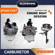 OGAWA OES2196 4-Stroke 6.5HP Engine Boat Motor Outboard - Carburetor