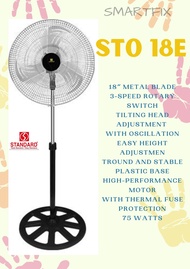 Standard Electric Fan Stand Fan 18" Inches Metal Blade STO 18 E
