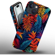 CARLOCA Compatible with iPhone 14 Case,Colorful Leaves Case for iPhone 14 Case Soft TPU + Hard PC 2 