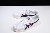 桃子代購～潮品Asics Onitsuka Tiger GSM 白灰藍紅 低幫 麂皮 訓練 運動 D5K2Y-100