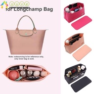 SUVE 1Pcs Linner Bag, Felt Multi-Pocket Insert Bag, Durable Travel with Zipper Storage Bags Bag Organizer for Longchamp Bag
