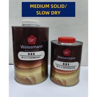 Weissmann 333 2k Medium Solid Clearcoat/Slow Dry/1liter clearcoat/500ml Hardener