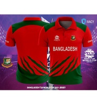 ICC T20 World Cup Bangladesh national cricket team concept polo long sleeved jersey