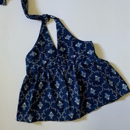 Pia Halter Backless Top / Self-tie backless top