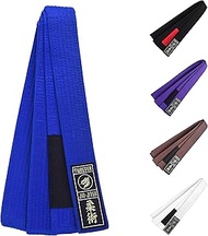 Jiu Jitsu/BJJ Belts 1.5" Wide Premium Quality Woven Patch 9 Stitching Professional Belts
