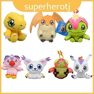 Plush Soft Digimon Patamon Agumon Palmon Biyomon Keychain Decor For Home