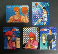灌籃高手 ,幽遊白書小型貼紙卡閃卡