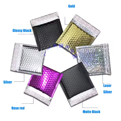 50pcs CD/CVD Packaging Shipping Bubble Mailers gold paper Padded Envelopes Gift Bag Bubble Mailing E