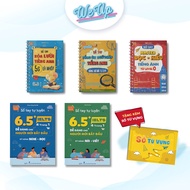 BOOK - Combo Learn English well: English lazy erase handbook, Grammar review handbook and English Re