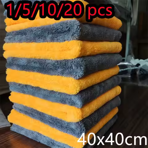 600 GSM Microfiber Car Cleaning Towel 40X40cm Thickened Car Wash Towels Auto Detailing Care Drying C