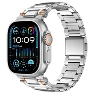 สายไทเทเนียมธุรกิจหรูหรา สําหรับ Apple Watch Band Series 10 46mm สร้อยข้อมือเชื่อมโยงแม่เหล็ก สําหรั