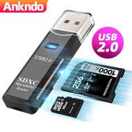 Pembaca Kad TF SD 2 Dalam 1 USB 2.0 Pembaca Kad Micro SD ke Penyesuai USB Pembaca Kad Pintar Pemacu 