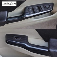 For Honda Civic 2012 2015 Carbon Fiber Pattern Power Window Switch Panel Cover Trim Civic Fb Interio