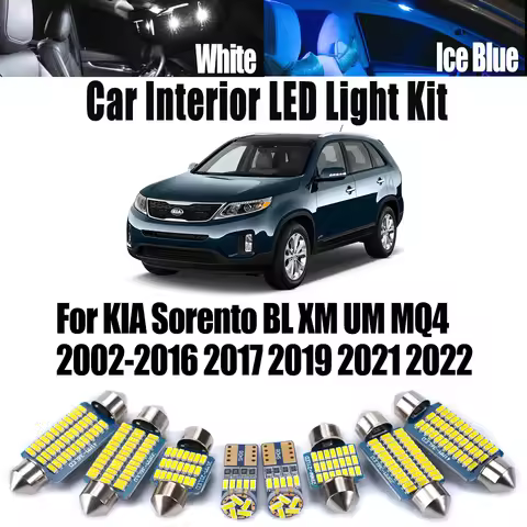 Canbus LED Interior Reading Light Car Map Dome Bulbs Kit For KIA Sorento BL XM UM MQ4 2002- 2016 201
